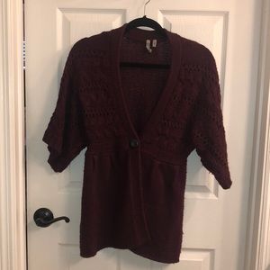 Cute Boho Maroon Sweater…great for fall